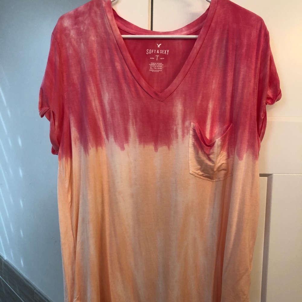 American Eagle super soft tie die tie die